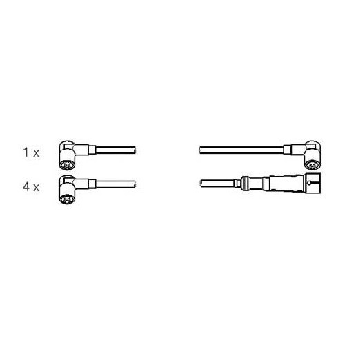 Fils de bougies pour Golf 3 1.4 - GC32107