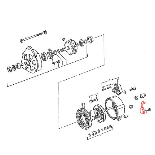 Interferentie onderdrukkingscondensator voor BOSCH wisselstroomdynamo - GC35101