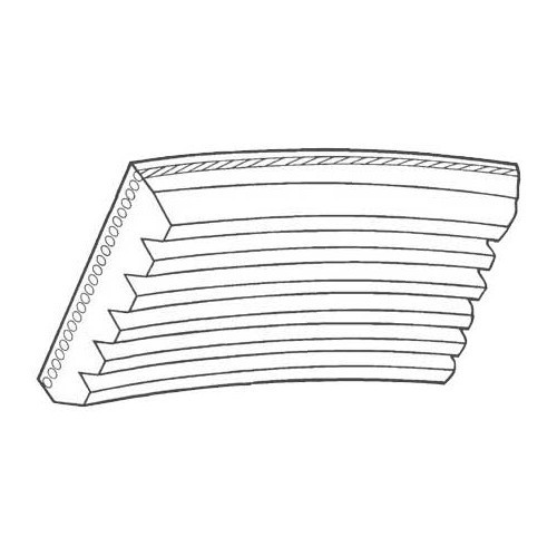 Zubehörriemen für Volkswagen Golf 5 ohne Klimaanlage - GC35728