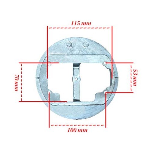  Afdekplaat voor extern luchtfilter, voor Weber DGV/DGAV/DGEV/DGMS/DGAS/DGES carburateurs - GC41300-3 