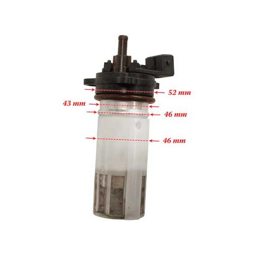 TOPRAN under-body fuel pump for VW Golf 2 and Jetta 2 with Digifant injection - GC46400