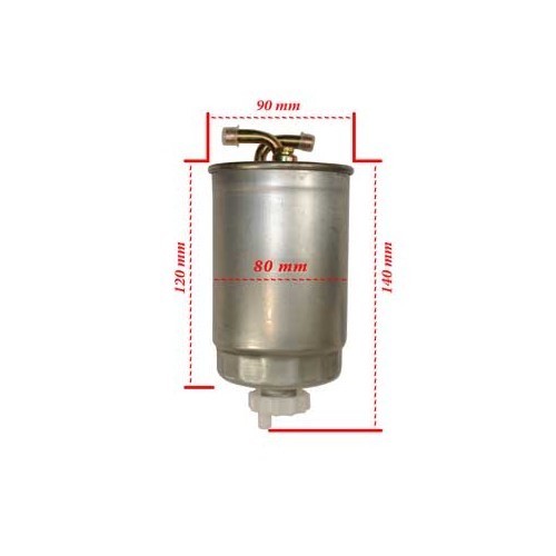 Filtre à gasoil, modèle sans emplacement de soupape de pré-chauffage de carburant - GC47100