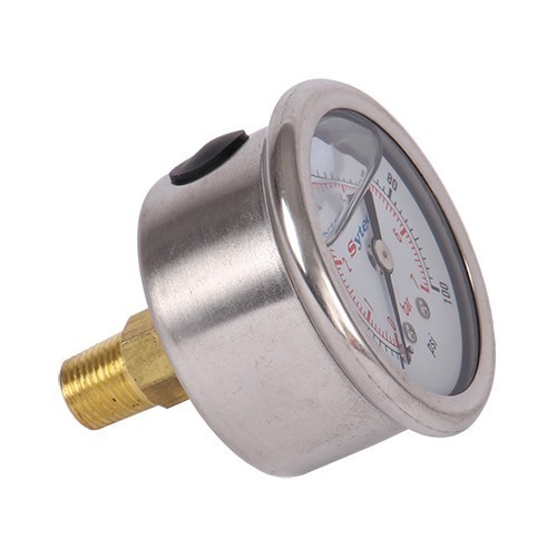 Manómetro de presión de combustible 0 - 7 bares para regulador deportivo ajustable - GC48430