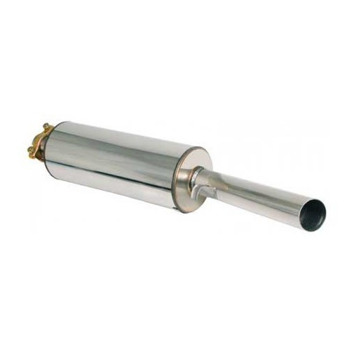  Silenziatore posteriore in ACCIAIO INOX per montaggio della linea da 60 mm su Golf 1 - GC50160 