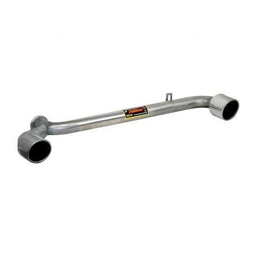  Tubo in acciaio Inox di uscita dello scarico Duplex 100 mm tondo per Golf 4 R32 - GC50504R 