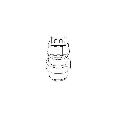 Black/blue coolant temperature sensor with 4 flat terminals - GC54314