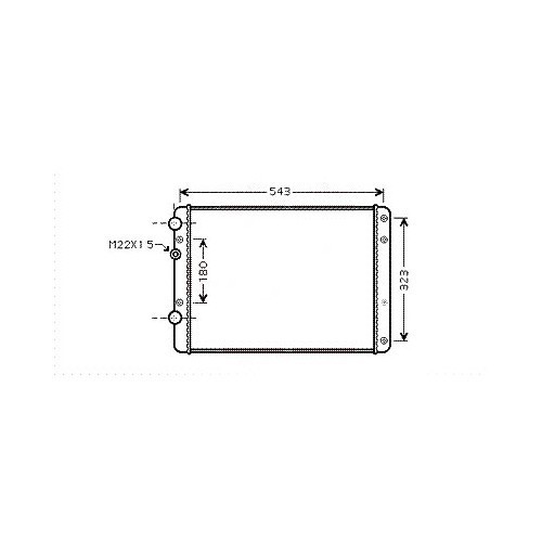  Motorwasserkühler für Volkswagen Polo 6N2 1.4 TDi - GC55672 