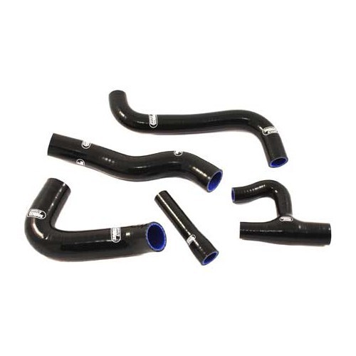 Set of 5 black SAMCO coolant hoses for Golf 1 GTi saloon 1600 (EG)