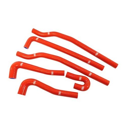     
                
                
    Kit de 6 manguitos de agua anexos SAMCO rojo para Golf 1 GTi Berlina 1600 (EG)/1800 (DX) - GC56913
