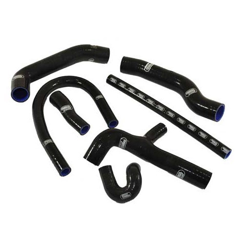 Set of 7 black SAMCO coolant hoses for Golf 2 GTi 16s - GC56920N