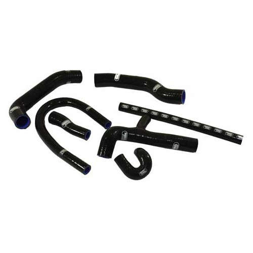 Set of 7 black SAMCO coolant hoses for Golf 2 GTi 16s