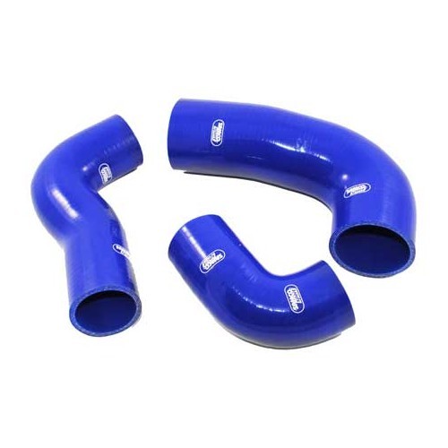  Set of 3 blue SAMCO air hoses for Golf 2 G60 Rallye - GC56922 