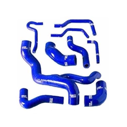  Durites d'eau SAMCO Bleues pour Golf 3 GTi 2.0 8s, 9 pièces - GC56936B 