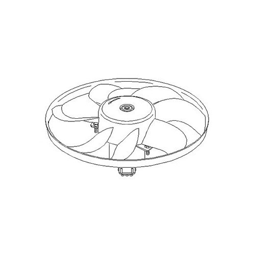  Ventola del radiatore 345 mm per Polo 6N1 / 6N2 - GC57010 