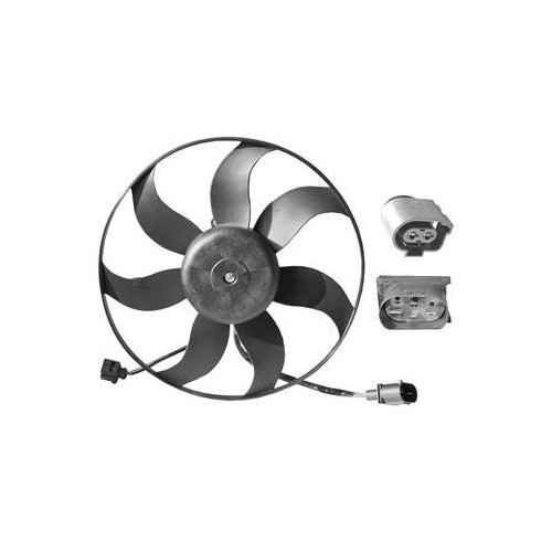  Ventilador izquierdo de radiador 360 mm para Golf 5 - GC57042 