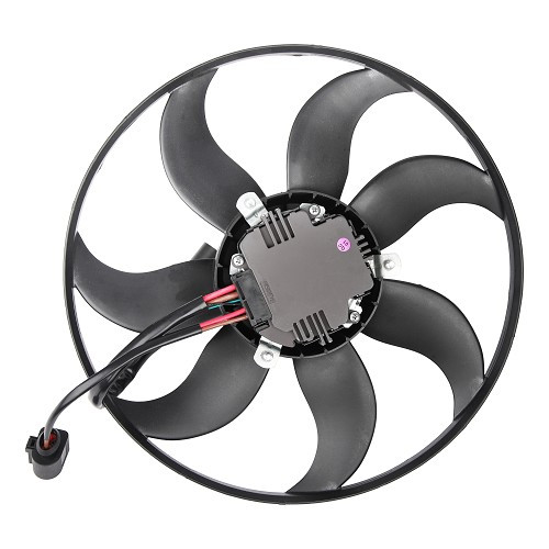 Left radiator fan 360 mm for Volkswagen Golf 5 with air conditioning - GC57043