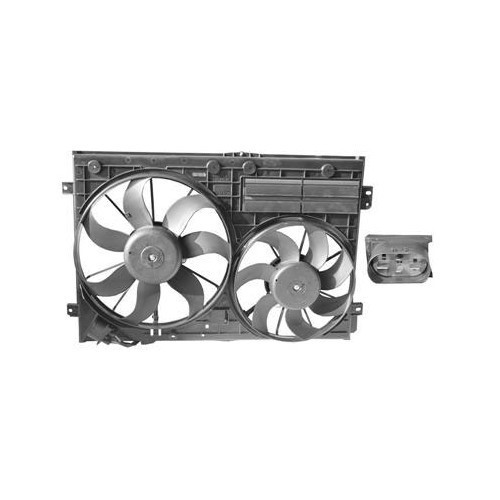  Ventilateurs de radiateur avec cadre pour Golf 5 - GC57046 