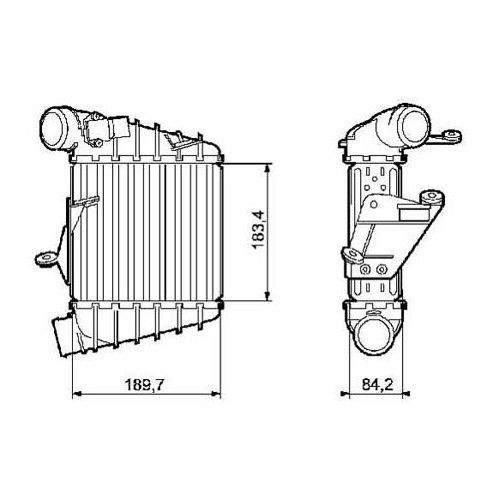 Ladeluftkühler für Polo 9N, 1.4 TDi, 1.9 TDi und 1.8 GTi - GC57104