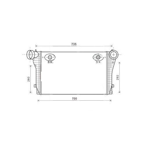  Intercooler voor Golf 4 en Bora TDi 150pk - GC57118 