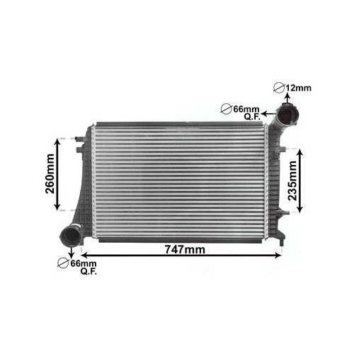  Intercooler para Golf 5 - GC57122 