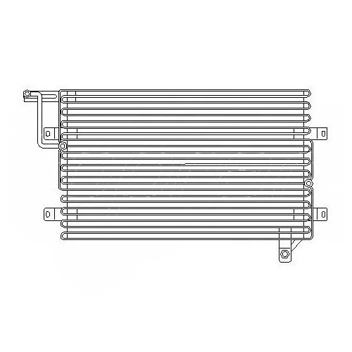 Condensador de climatizador para Golf 3 y Vento - GC58000