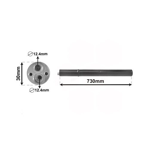  Secador de ar condicionado para Golf 5 e Golf 6 - GC58210 