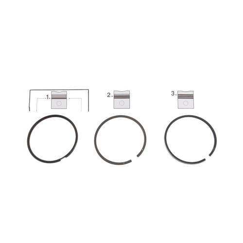  Set di segmenti laterali dimensione originale 79,5 mm per Polo 6N 1.9 D - GD51820 