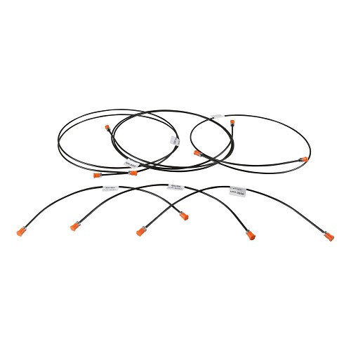  Starre remslangen voor VW Golf 1 zonder ABS met remservo en zonder drukregelaar (04/1974-07/1979) - GH24009 