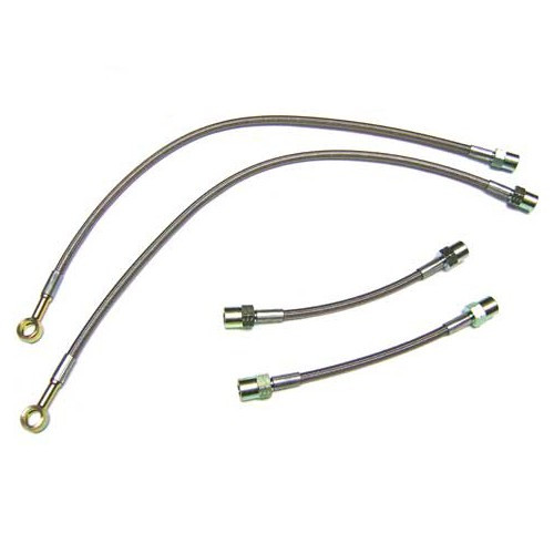  Kit of 4 aviation-style brake hoses for Golf 4 - GH24315 