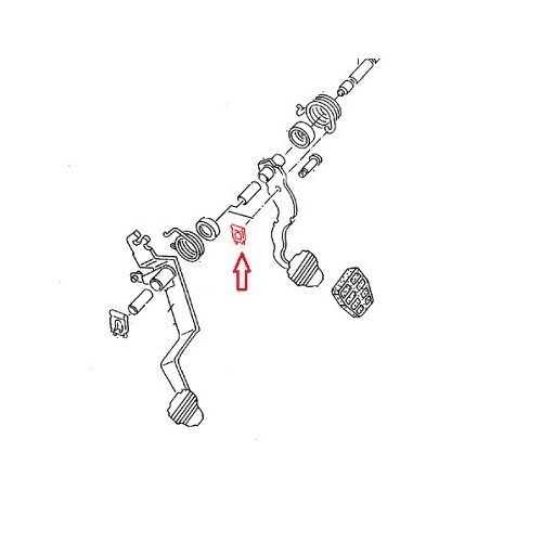  Agrafe de sécurité sur pédale de frein pour VW - GH24524 