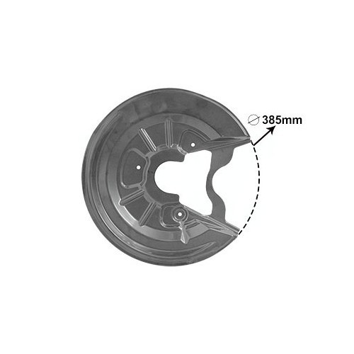  Staubschutzflansch Bremsscheibe hinten links für Golf 5 und Golf 5 Plus - GH27860 