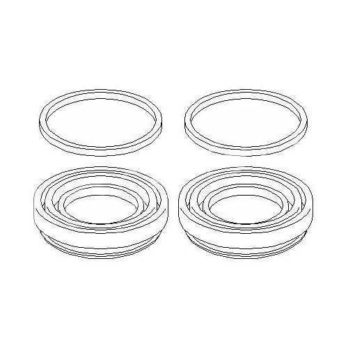 Kit of piston seals for 2 front callipers on Corrado - GH288014