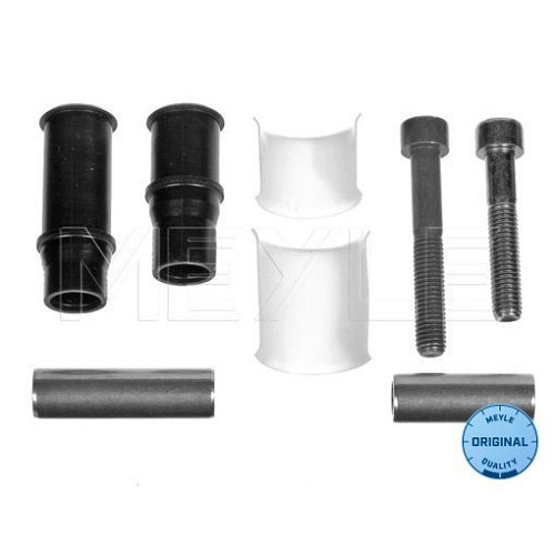 Kit de foles e corrediças da pinça de travão dianteira direita ou esquerda MEYLE OE para VW Golf 1 2 3 Corrado e Polo 4 - Conjunto VW II