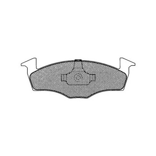 Set of front brake pads for Polo 6N - GH28918