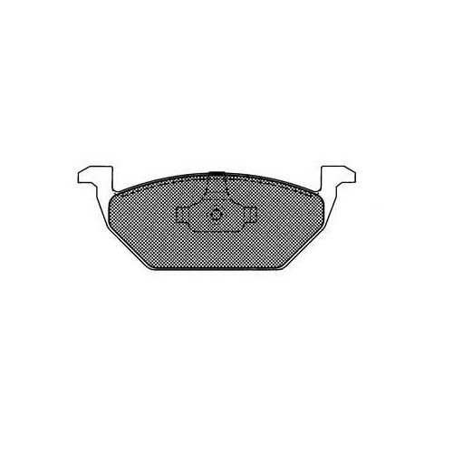 Set of front brake pads for Polo 9N for 256 mm discs - GH28934