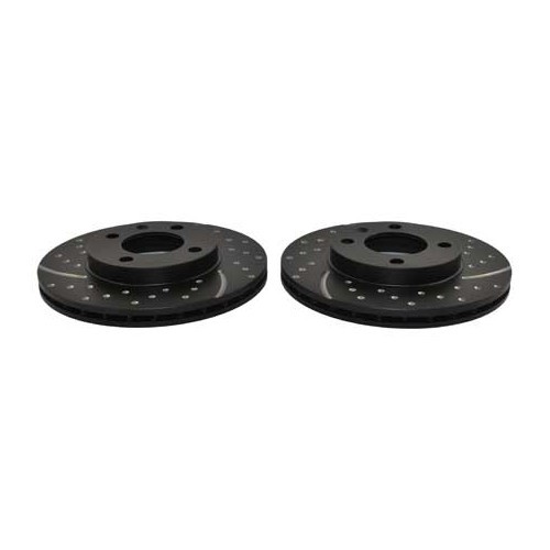 2 pointed EBC turbo groove front brake discs, 239 x 20 mm - GH30010E
