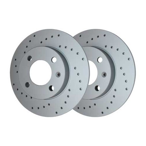  2 ZIMMERMANN pierced rear brake discs, 239 x 10 mm - GH30110Z 