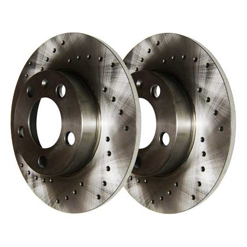  2 pierced Zimmermann rear brake discs, 239 x 10 mm for Golf 3 VR6 Syncro - GH30702Z 