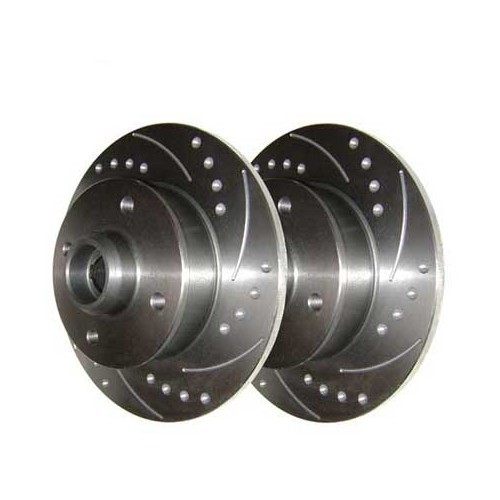  Discos de travão traseiro BREMTECH, ranhurados e pontiagudos 226 x 10 mm (4 furos) - GH30800B 