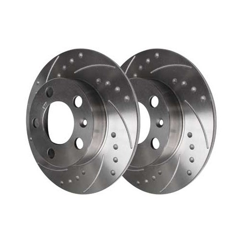 BREMTECH grooved rear brake discs 232 x 9mm - set of 2