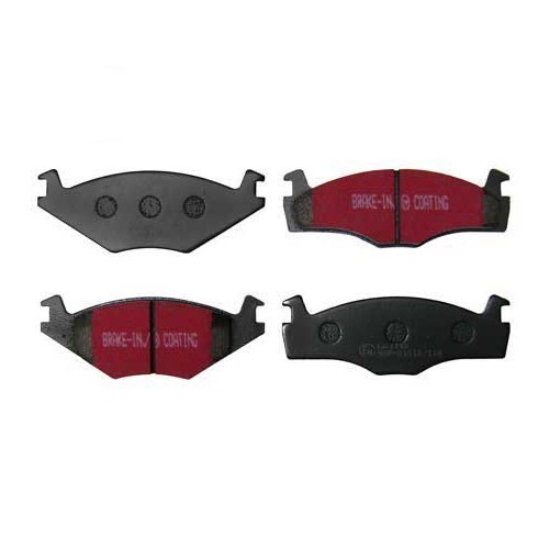 Set of black EBC front brake pads for Golf 2 & Jetta 2