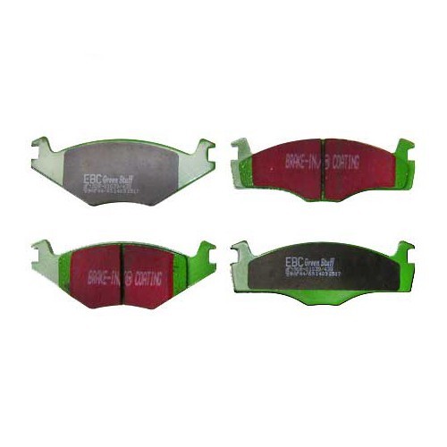 EBC green front brake pads for Golf