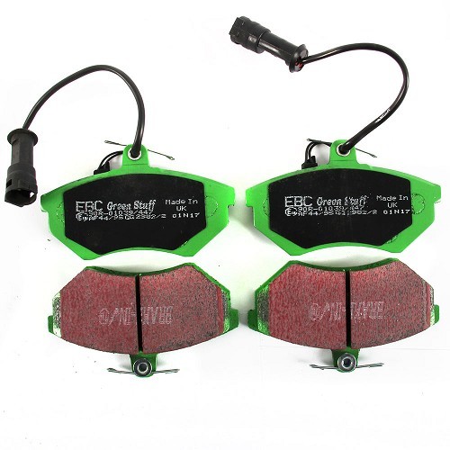 Green EBC front brake pads for Golf 2 and Corrado - GH50212