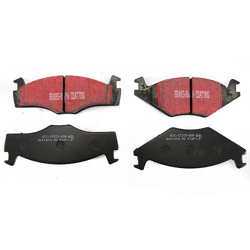 Set of black EBC front brake pads for Golf, Vento and Jetta - GH50300