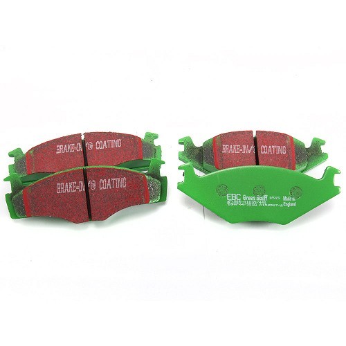 Set of green EBC front brake pads for Golf, Vento and Jetta