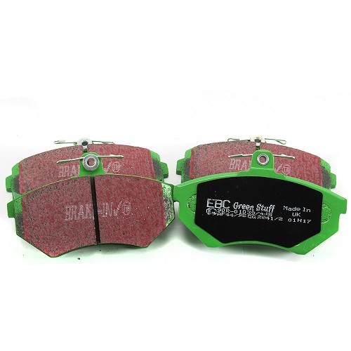 Set of green EBC front brake pads for Golf, Corrado & Vento