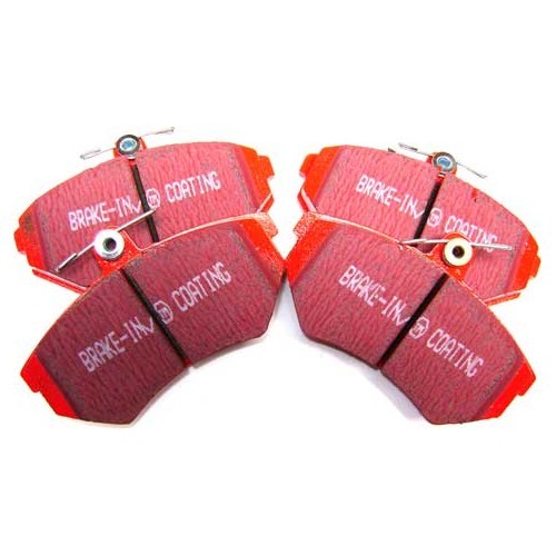  Set plaatjes voor de voorrem EBC rood voor Golf 2, Golf 3, Corrado & Vento - GH50503 