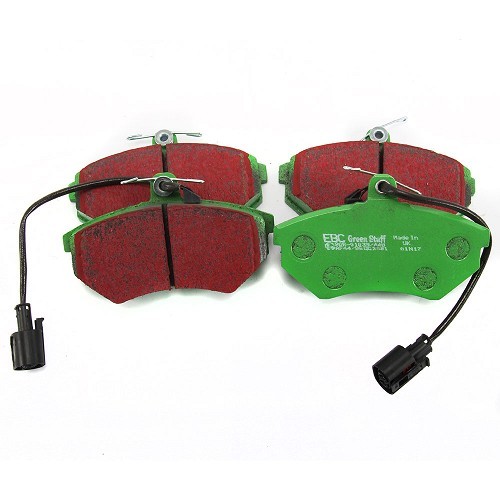 Set of green EBC front brake pads for Golf 3 GTi & VR6 (->95)