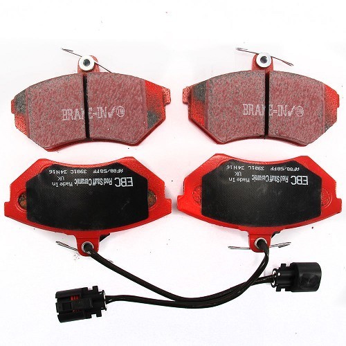 Set of red EBC front brake pads for Golf 3 GTi & VR6 (->95) - GH50603