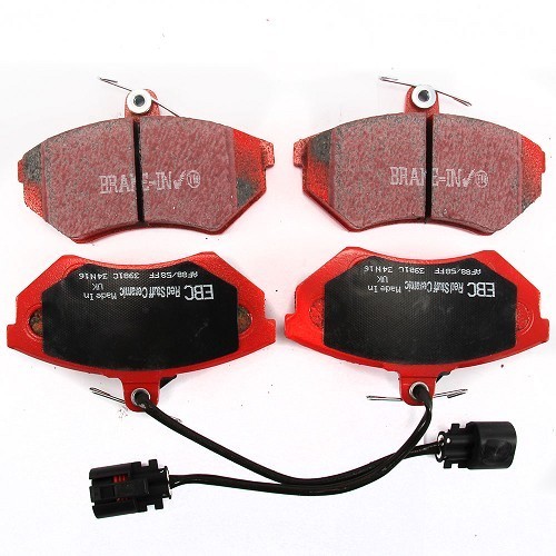 Red EBC front brake pads for VW Corrado VR6 - GH50623